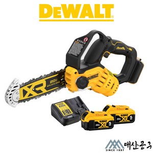 디월트공식대리점 DCMPS520P2 세트 20V 8인치 충전 체인톱 미니 무선 전동 톱 DCMPS520N, 1개