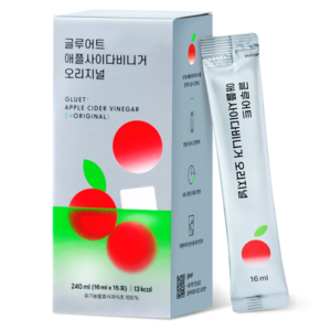 [글루어트] 애플사이다비니거 오리지널 애사비 스틱, 1박스, 240ml