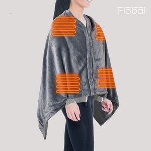 USB 망토 입는 온열 담요 극세사 망토담요 Weaable heated blanket cloak