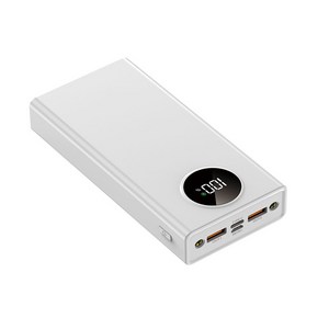 대용량 라이트 보조배터리 20000mAh 잔량표시 여행용 파워뱅크 P154 초고속충전 QC3.0, 1개