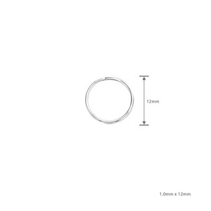 (일반형 열쇠고리링 미니) 12mm 키링 키홀더 팬던트고리 열쇠연결 연결고리, 1개