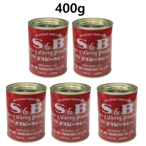 SB 에스비 스파이시 카레 파우더 카레가루 분말, 5개, 400g