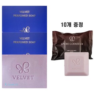 아모레퍼시픽 벨벳 퍼퓸드 솝 80g 2개+카운셀러 나비 퍼퓸드 솝 10개 증정/지일비누, 70g