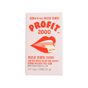 프로핏2000 프리미엄 2000억 필름 유산균 포스트 바이오틱스, 1박스, 10회분