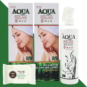 뉴 아쿠아 필링 때프로 300ml 2개(+하늘선물 물티슈 10매), 01 뉴 아쿠아 필링 때프로 300ml 2개