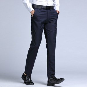 남성 봄가을 캐주얼 팬츠 정장바지 일자핏 스판 슬림핏 일자 바지 Men's casual pants