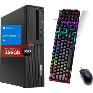 Lenovo ThinkCente M900 SFF 데스크톱 컴퓨터 Intel Coe i7 6700 최대 4 0GHz 32GB RAM 1TB SSD 4K 2 Monito, 16GB+256GB SSD, 1개