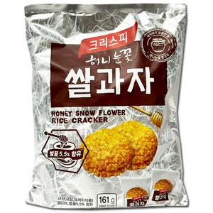 크리스피 허니눈꽃 쌀과자, 161g, 3개