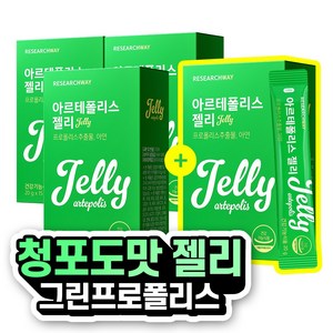 아르테폴리스 젤리 청포도맛 그린프로폴리스 아연 영양제, 4박스, 300g