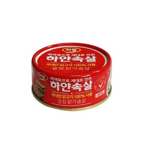 [하림] 하얀속살 슬림 닭가슴살 135g 캔, 10개