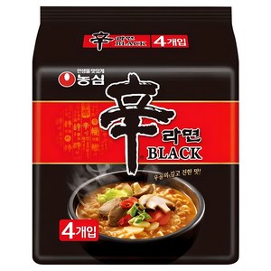 신라면 블랙 134g, 4개