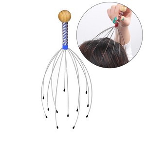 (핸디 두피마사지기-포장박스미포함) 머리마사지기 머리 안마기 두피 맛사지기, 1개