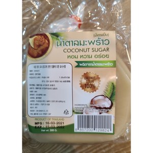 태국식품 코코넛슈가 태국코코넛슈가 thai coconut suga 500g woldfood, 5개