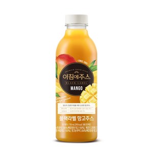 아침에주스 블랙라벨 망고, 6개, 750ml