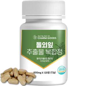 해썹인증 돌외잎 대용량 인정 HACCP 추출물 가루 추출 분말 정 캡슐 효능 추천, 120정, 1개