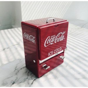 Retro CoCacola 레트로 코카콜라소품 디스펜서 이쑤시개 보관함 이쑤시개통 빈티지소품, 레드, 1개