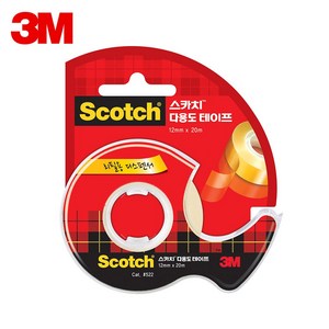 3M 스카치 522D 다용도 테이프 12mm x 20m, 1개