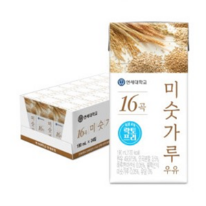 연세우유 16곡 미숫가루 우유, 190ml, 48개