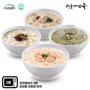 [SE003][서울마님죽]엄마의맛! 영양죽4종세트총8팩(참전복죽2팩 한우소고기죽2팩 영양닭죽2팩 새우죽2팩), 1개