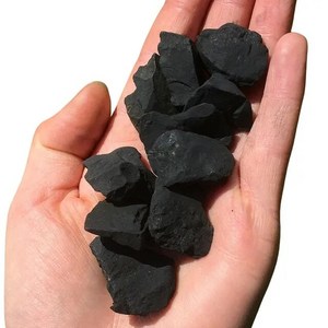 순지트 엘리트 순가이트 원시 Shungite 돌 0.5 - 1 돌-치유 크리스탈과 돌-Emf 보호 뿌리 차크라, [06] wholesale 1kg, [01] Small 2-3cm, 1개