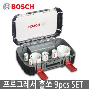 BOSCH 보쉬 프로그레서 홀쏘 9종 세트 파워체인지 금속/목공용, 1개