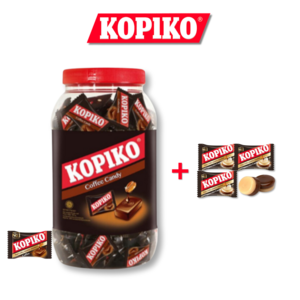 [대용량통]KOPIKO 코피코 커피 사탕 초콜릿 캔디 탕비실 간식 612.5g+17.5g카푸치노알, 612.5g, 1개