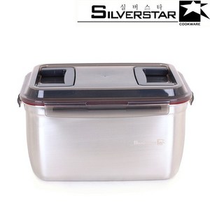 SILVERSTAR 스텐레스 핸디형 김치통 투핸들 2호, 7.5L, 1개