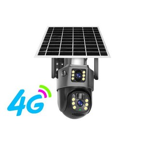 Linook V380 무선 4G SIM 카드 야외 태양광 카메라 방수 360 듀얼 렌즈 4K CCTV 보안 보호 IP 카메라, 5) 4G black - 배 줌, 1개