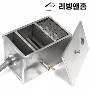 리빙앤홈 소형 유수분리기 식당 싱크대 유수 분리조 주방 그리스트랩 업소용, 1개