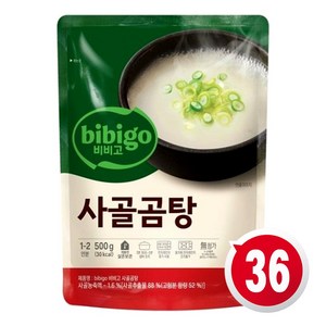 비비고 사골곰탕, 500g, 36개