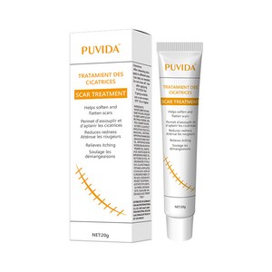 PUVIDA 겔 창상피복재 켈로이드성 화상 흉터 화상 연고 A-30, 2개, 20ml