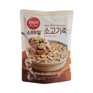 비비고 소고기죽, 5개, 420g