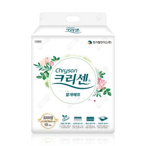 크리센 천연펄프 깔깨 매트 200매 (10매X20팩), 20개, 10매입