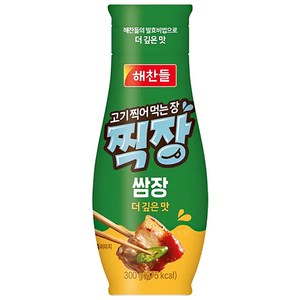 해찬들 찍장 쌈장 튜브형, 300g, 1개