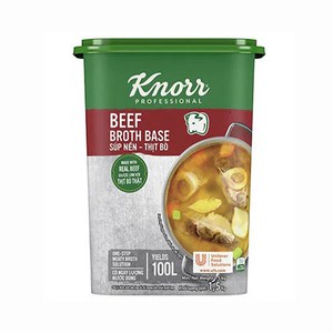 요리사의 비법 KNORR 크노르 비프 스톡 돈코츠라면국물 국물 베이스 seasoning flavou Both-base 1.5kg, 1개