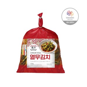 종가 열무김치 1.5kg(비닐), 1개, 1.5kg