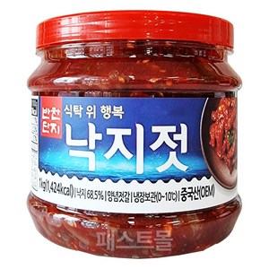 반찬단지 낙지젓 낙지젓갈, 1kg, 1개