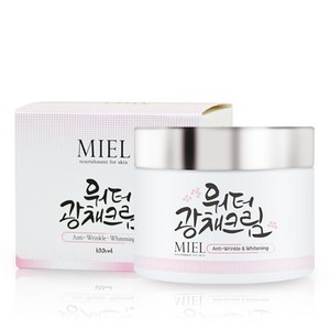 미엘 워터광채크림 주름미백 기능성 재생크림 물광 수분 속건조 고보습 100ml, 1개