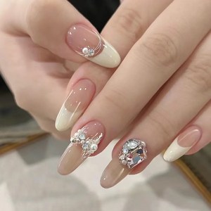 걸스코코 겨울신상 네일팁 인조네일팁 셀프연장 인조 팁, 2개, NAIL-N593