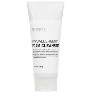 [이엠팜] EM FEREX 하이포엘러제닉 폼 클렌징, 1개, 160ml