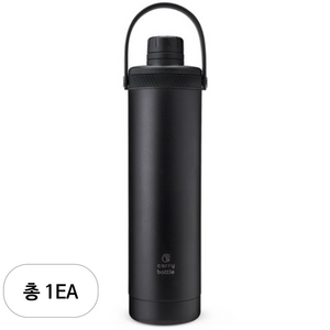 캐리보틀 폴라 텀블러, 블랙, 600ml, 1개