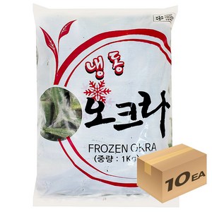 1박스) 냉동야채 오크라 1kg x 10개입, 10개