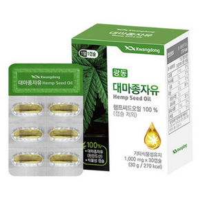 광동 대마종자유 hemp seed oil 30g, 30정, 1개