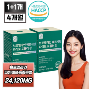 자연새긴 브로멜라인 퀘르세틴 파이토 포뮬러 정 식약처 HACCP, 2개, 60정