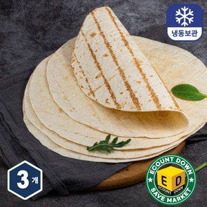 Fesh2Go Totilla Bead (Roti) 12 Inch (12pcs) (2+1) 3492g 또띠아 12인치, 3개, 3.492kg