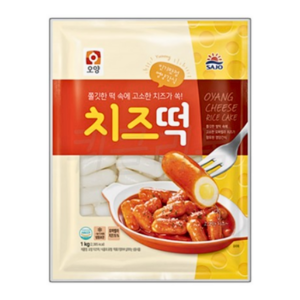 [현대프리마켓] 사조오양 치즈떡 떡볶이 떡, 1kg, 1개