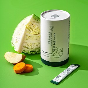 고형분 33% 프리미엄 배추 한즙 고농축 액기스 스틱 100% 양배추즙 저온착즙, 1박스, 300g