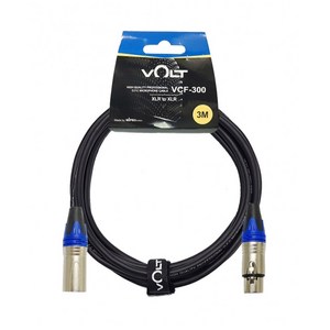 VOLT 마이크 케이블 VCF-300 XLR 캐논 3M 보컬 강의용 유선 다이나믹 마이크 연장 음향 선 [정품/빠른배송]