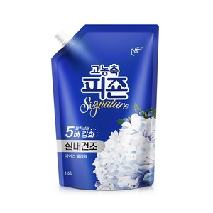 피죤 고농축 리치퍼퓸 시그니처 섬유유연제 아이스플라워 리필, 1.6L, 8개