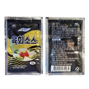 나이스 육회소스30g 100개(박스) 증정 업소용 육사시미소스, 30g, 100개